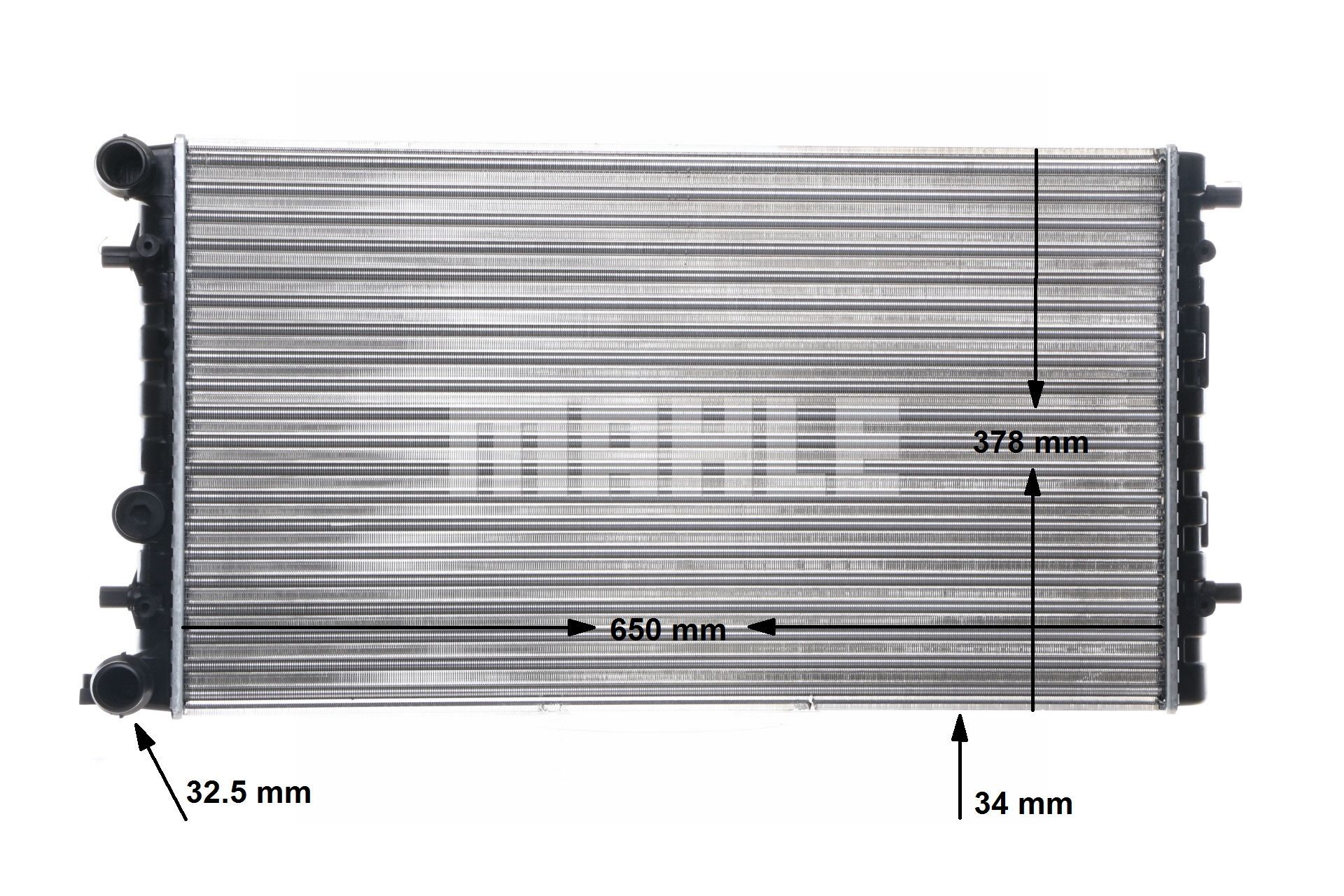 Radiateur du moteur CR 477 001S MAHLE ORIGINAL 1C0-121-253C TOYOTA