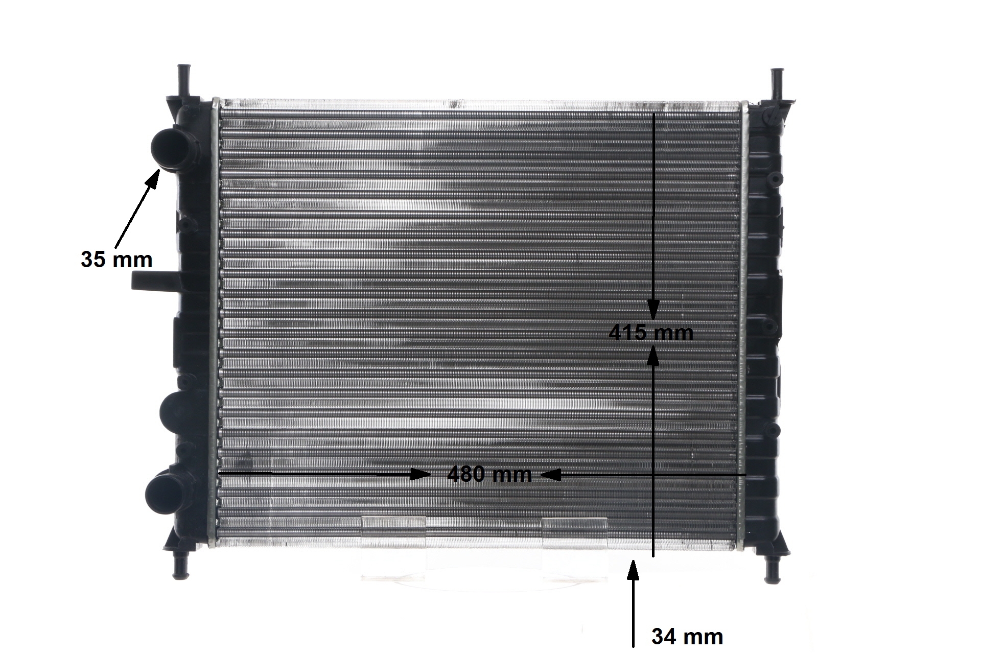 MAHLE ORIGINAL 8MK 376 720-341 Engine radiator