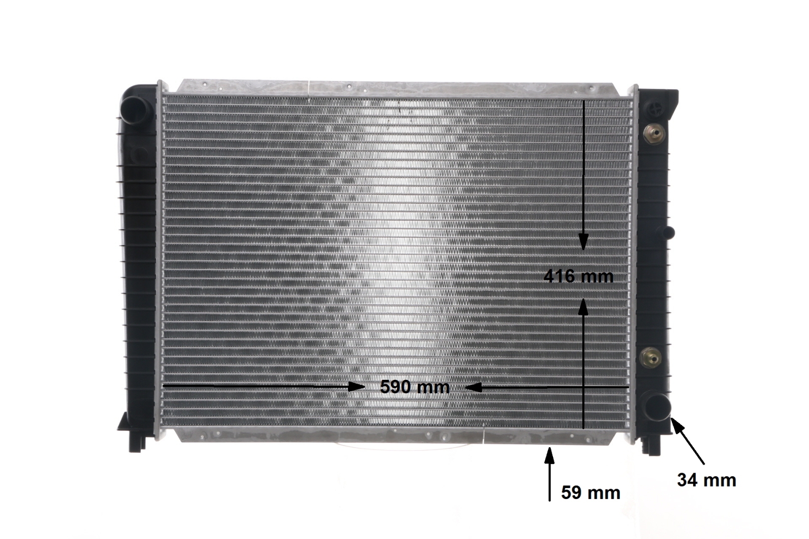MAHLE ORIGINAL 376720721 Radiador, refrigeración del motor