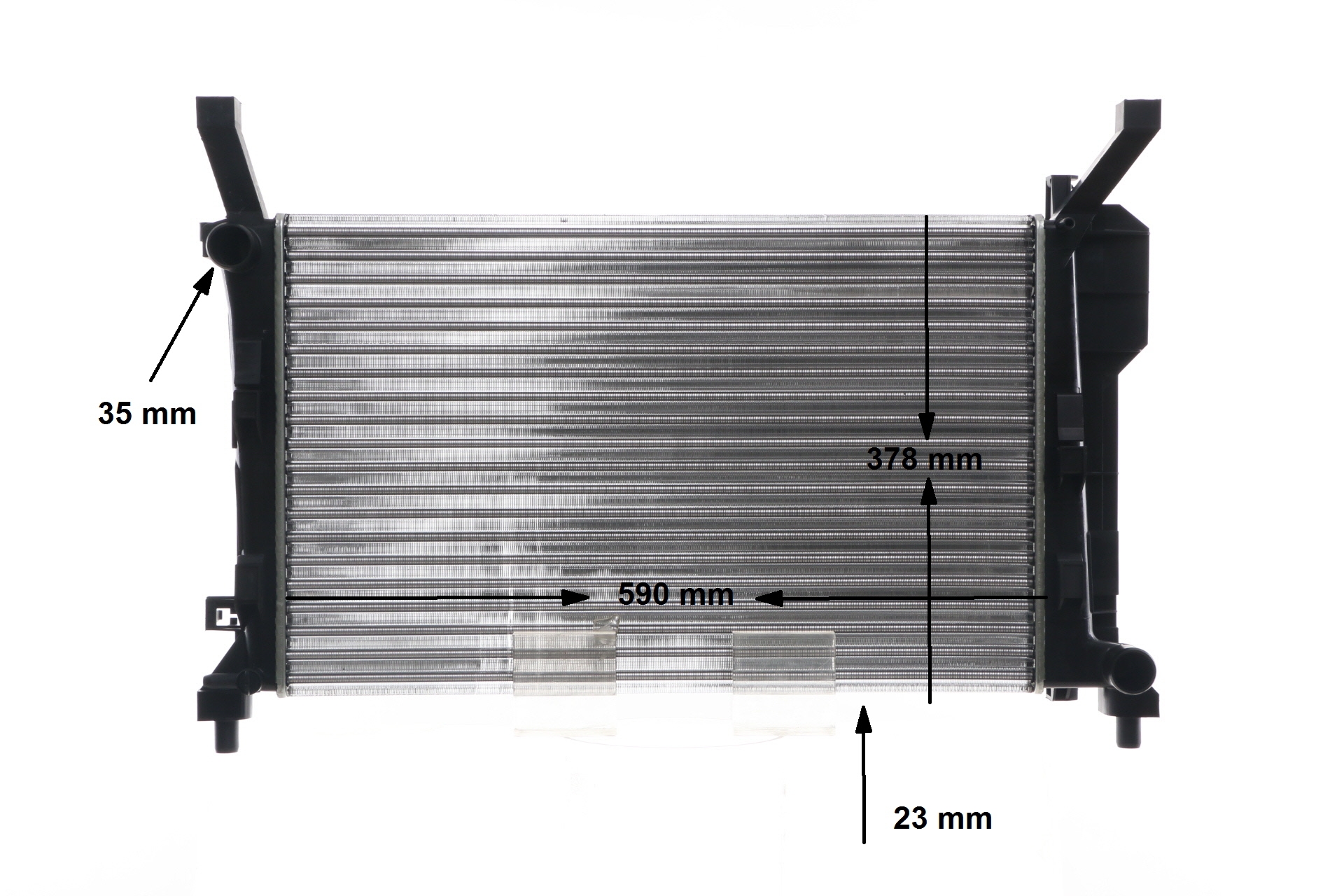 Engine radiator 376721024 MAHLE ORIGINAL A1695000303 MERCEDES-BENZ