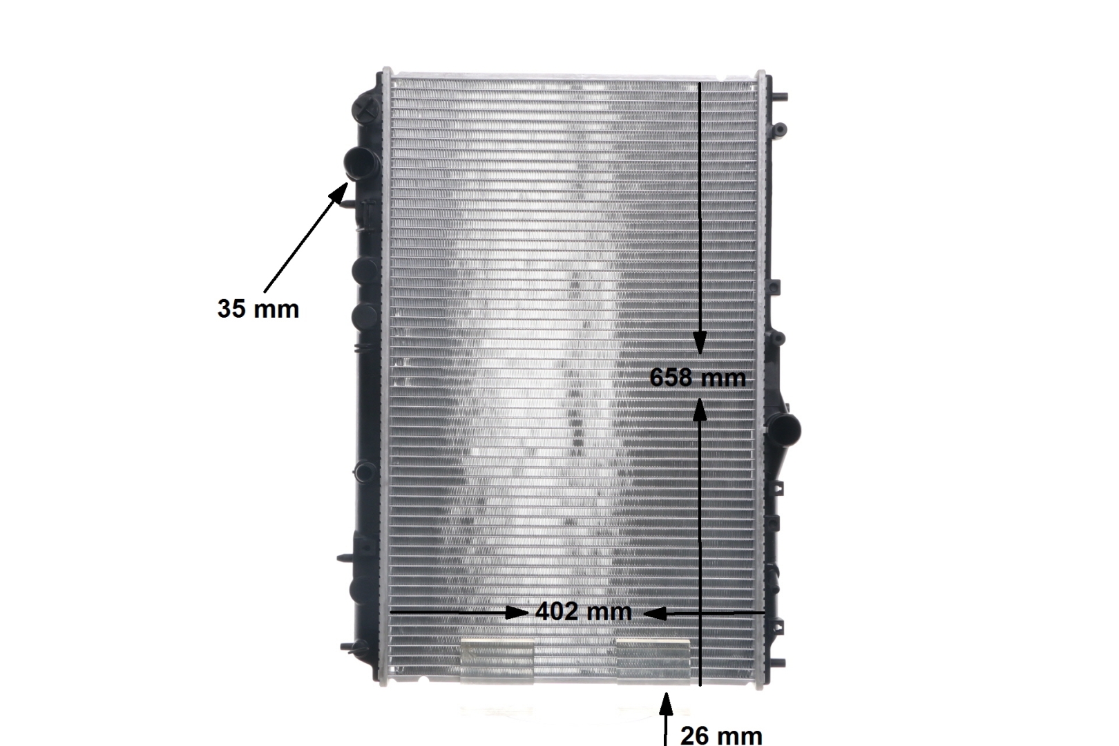 MAHLE ORIGINAL 376724751 Radiador, refrigeración del motor