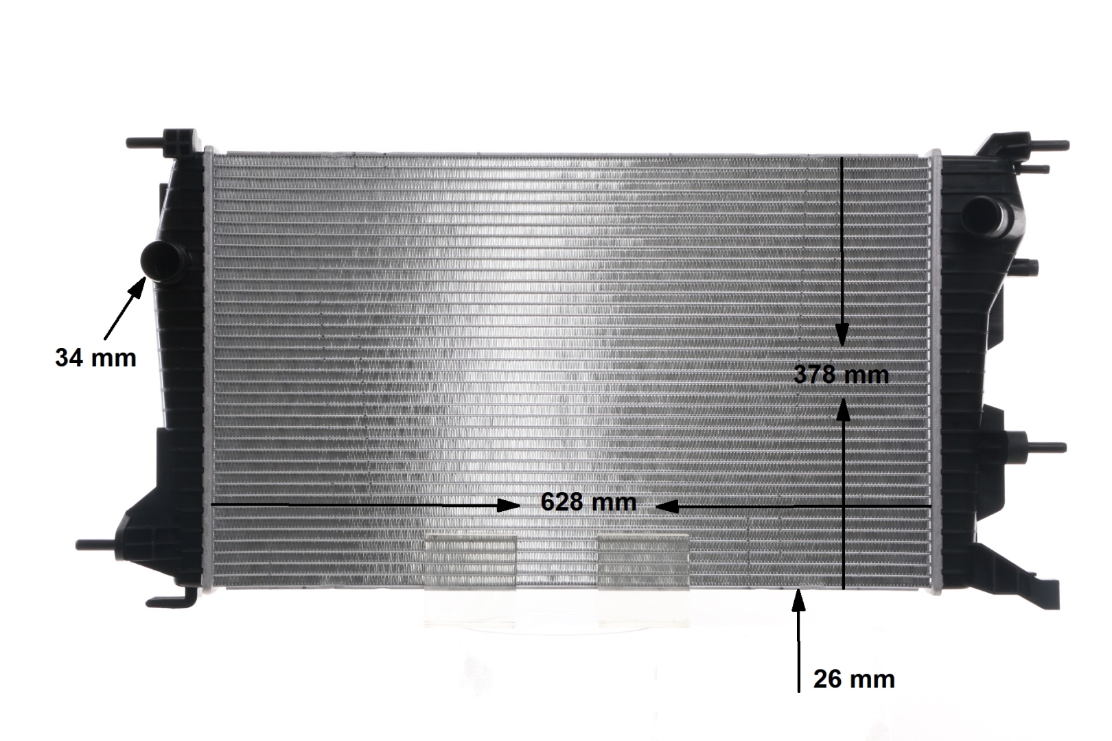 MAHLE ORIGINAL 376733584 Jäähdytin, moottorin jäähdytys