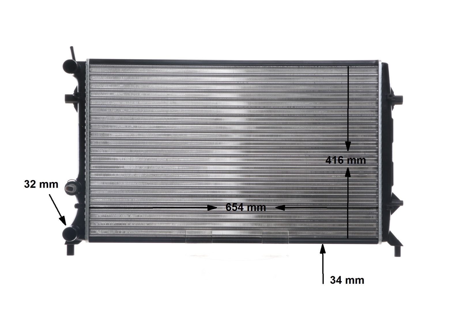 Radiador, refrigeración del motor CR 816 000S MAHLE ORIGINAL 5C0121251E Volkswagen