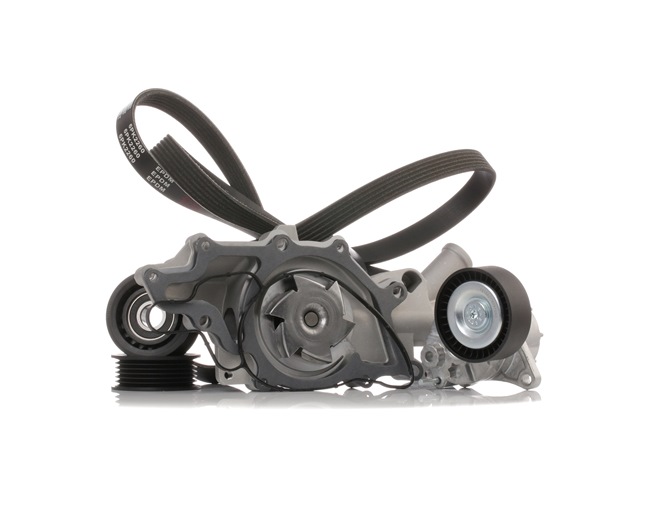RIDEX 4172P0011 Pompe à eau+Jeu de courroie trapézoïdale à nervures