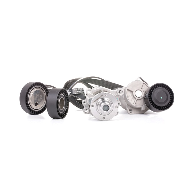 RIDEX 4172P0015 Pompe à eau+Jeu de courroie trapézoïdale à nervures