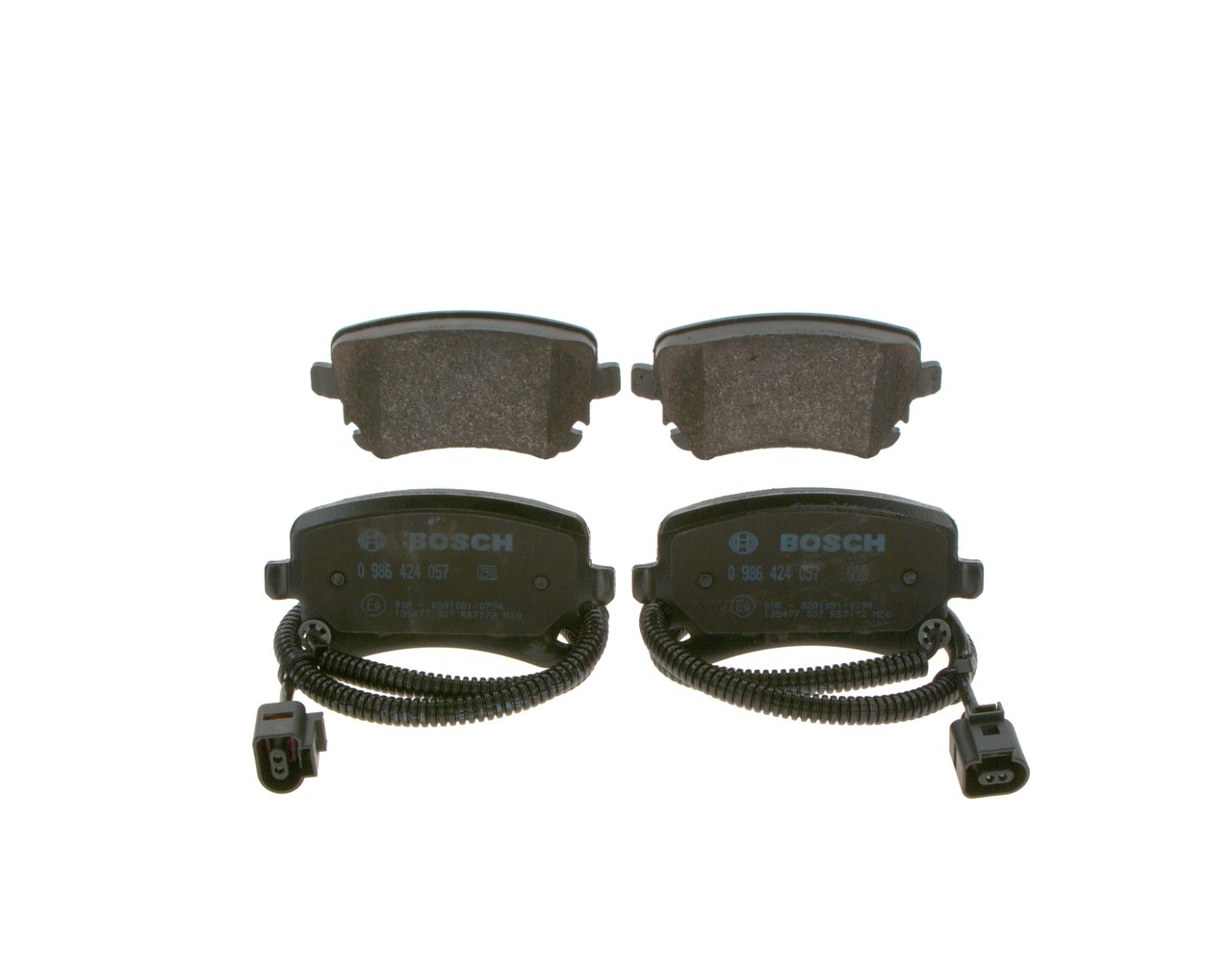 BOSCH Pastilhas de travão 0 986 424 057 BOSCH 0986424057 Pastilha de travão Bentley Continental 3W preço