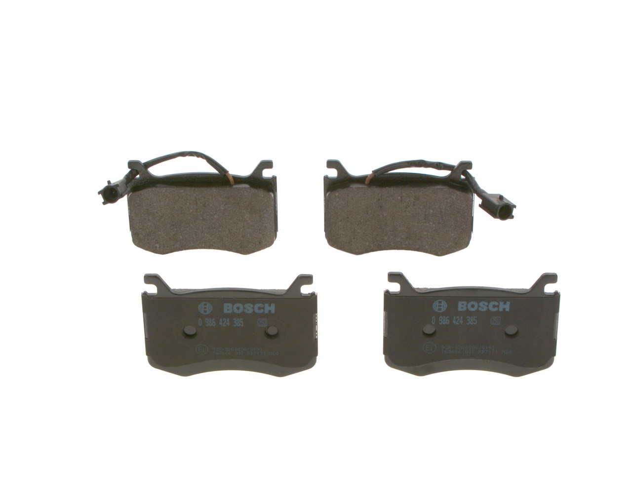 Bremseklodser 0 986 424 385 BOSCH 7 736 840 2 PEUGEOT