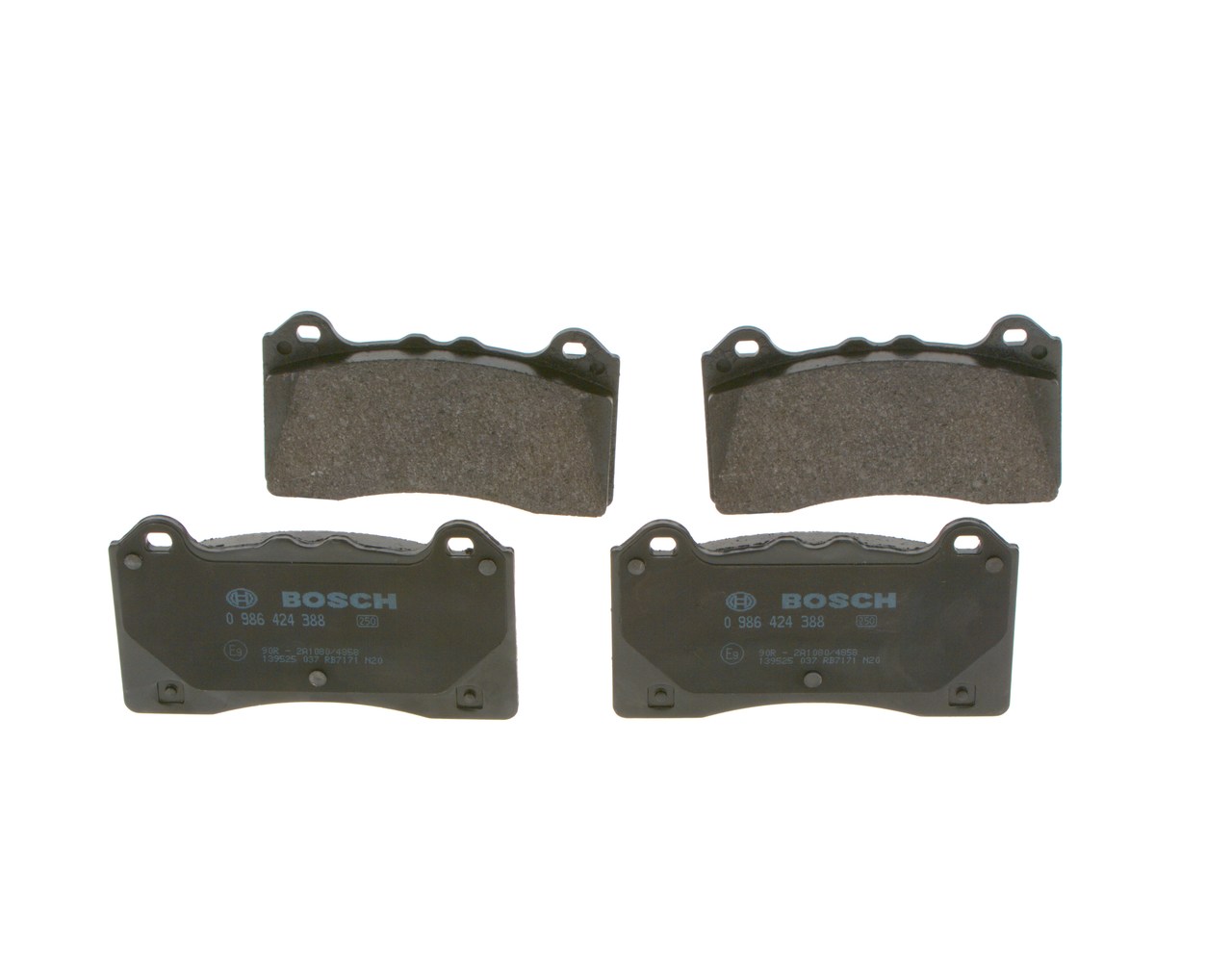 Bremsbeläge 0 986 424 388 BOSCH 2003984 KIA
