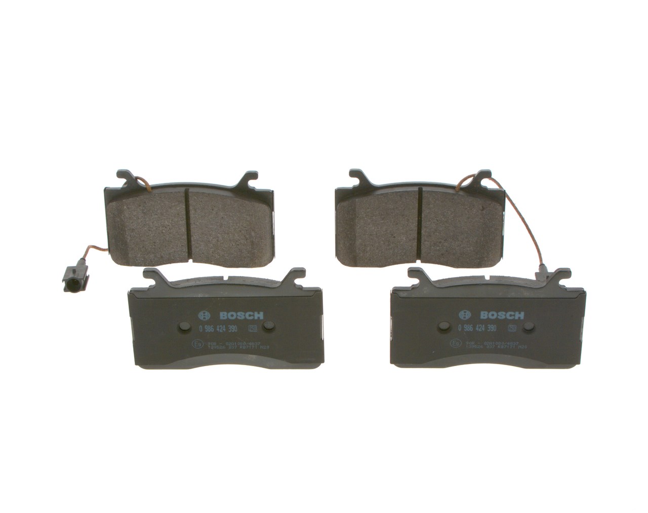 Bremseklodser 0 986 424 390 BOSCH 68400577AA ALFA ROMEO