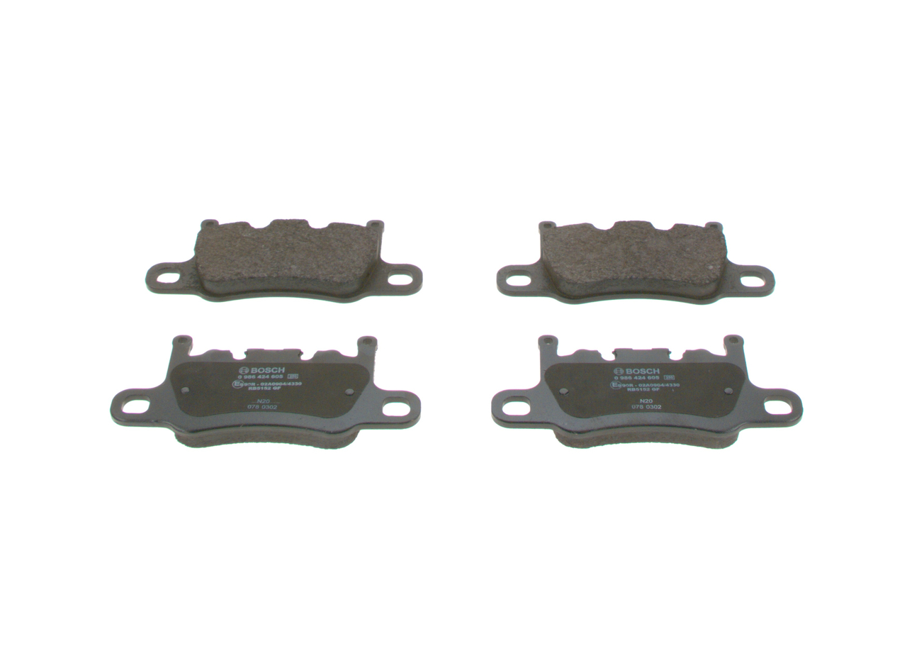 Plaquettes de frein 0 986 424 605 BOSCH 971 698 451E PORSCHE