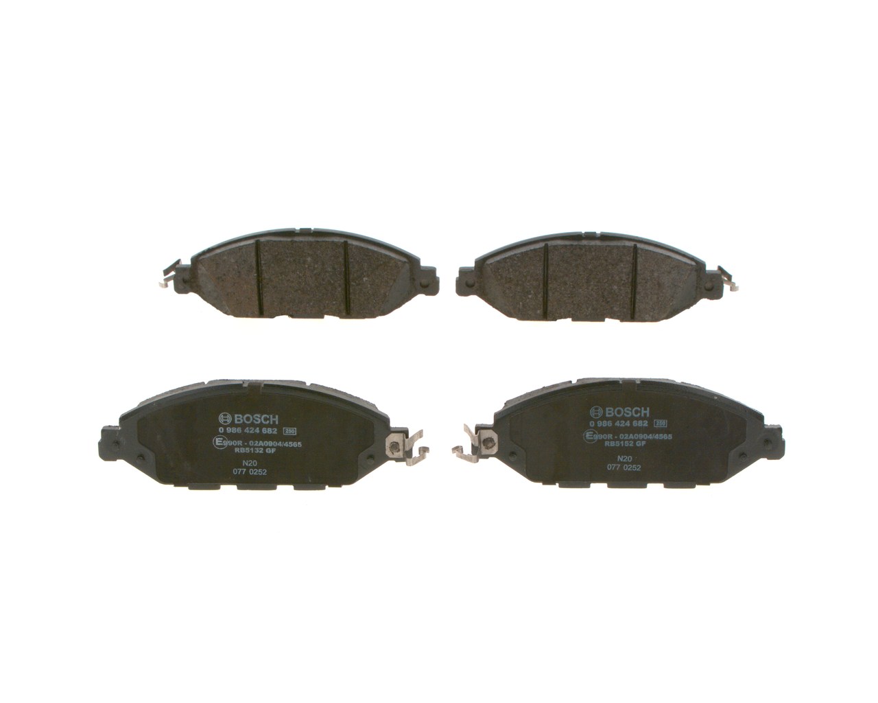 BOSCH BP2439 Pastilhas de travão