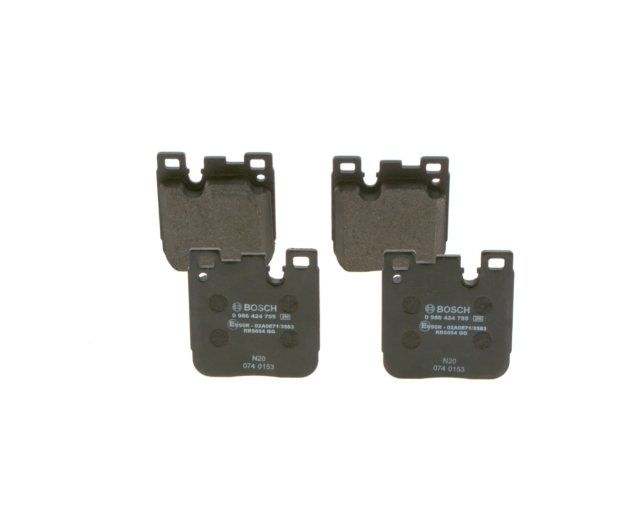 Jarrupalat, levyjarru 0 986 424 755 BOSCH 3421 2284 766 MINI