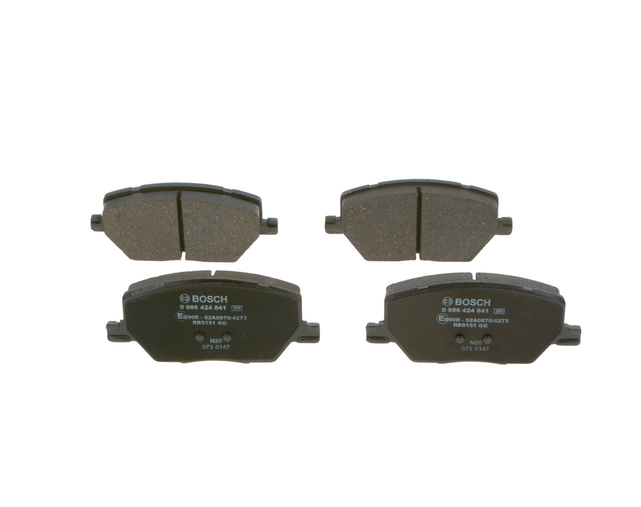 BOSCH BP2417 Pastilhas de travão