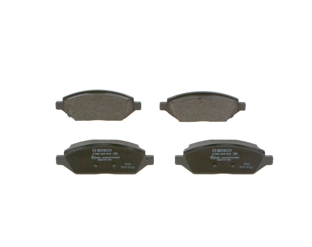 BOSCH BP2465 Pastilhas de travão