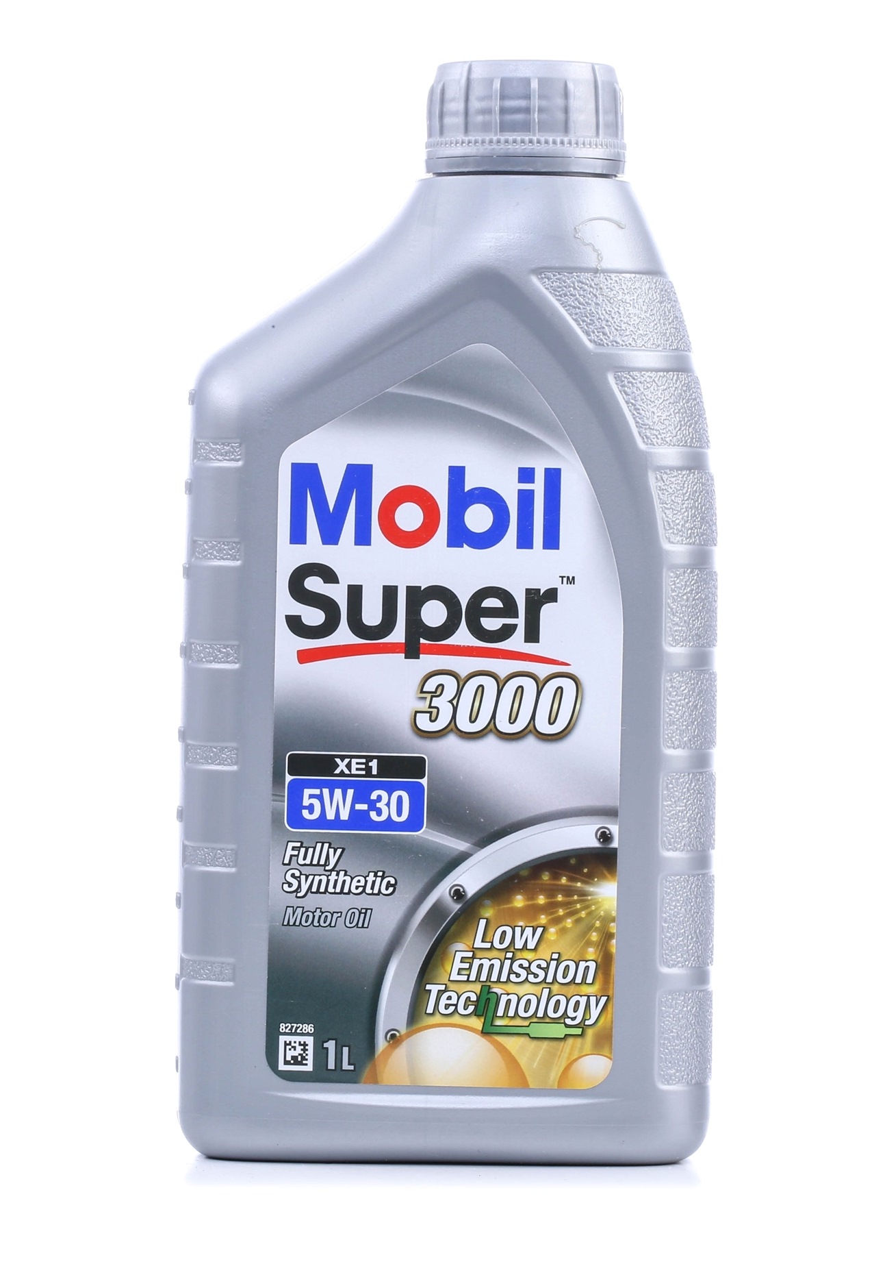 Side view of MOBIL 154764 Engine oil MOBIL SUPER 3000 XE1 5W-30 Capacity: 1l