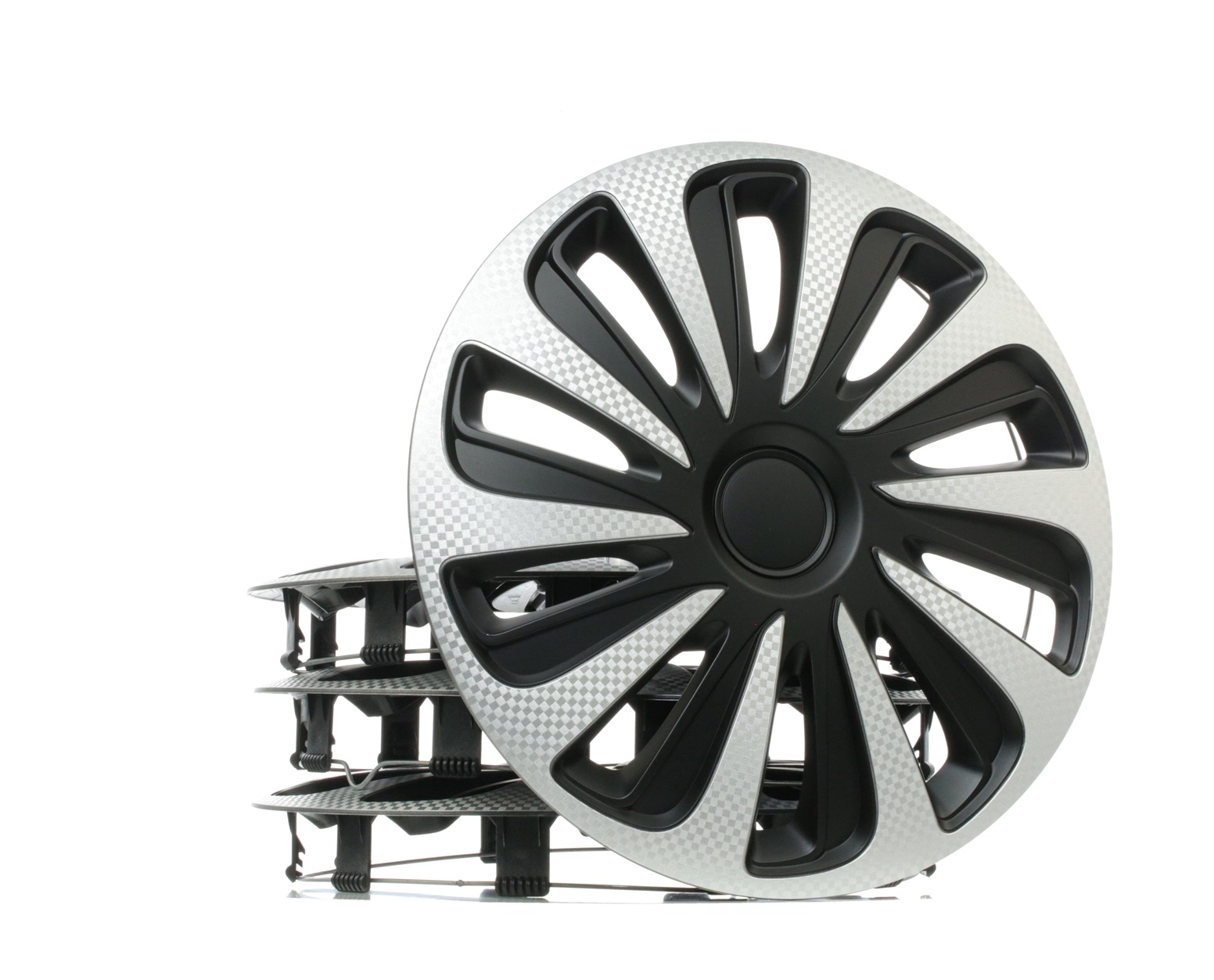 ARGO 14 CALIBER CARBON S&amp;B Wheel covers 14Inch, silver-image-15760589