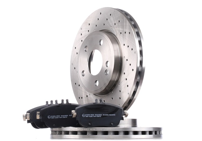 RIDEX 3405B0403 Brake discs and pads W176 A 180 CDI 1.5 (176.012) 109 hp Diesel 2014