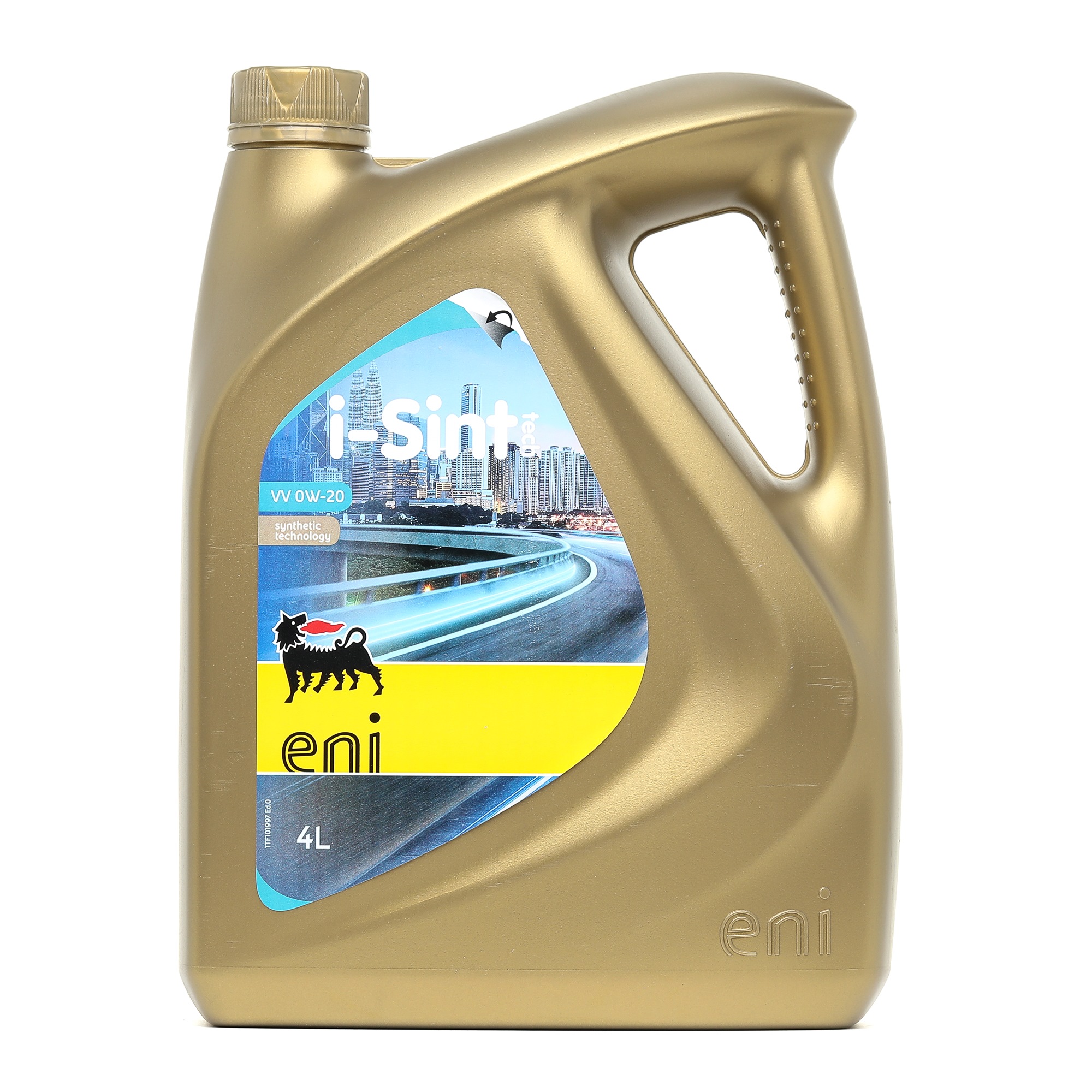 Side view of ENI 4001019 Engine oil 0W-20, Capacity: 4l