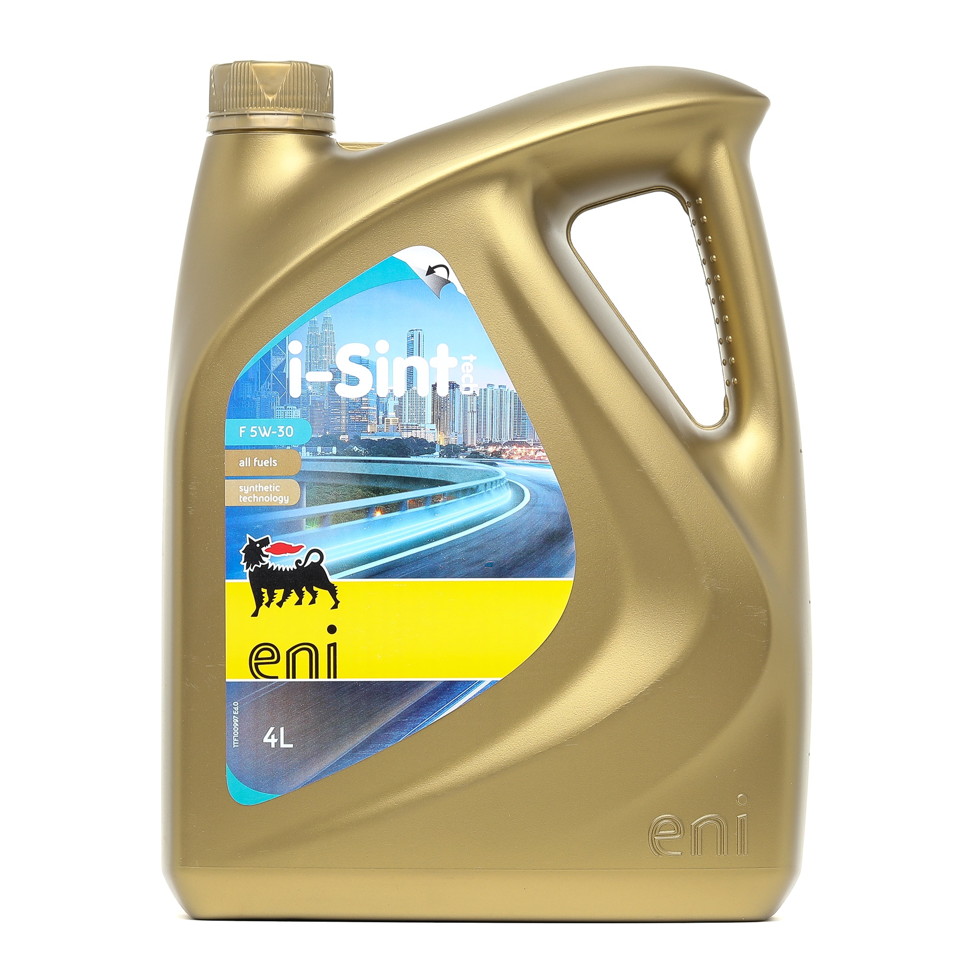 Side view of ENI 4001009 Engine oil 5W-30, Capacity: 4l