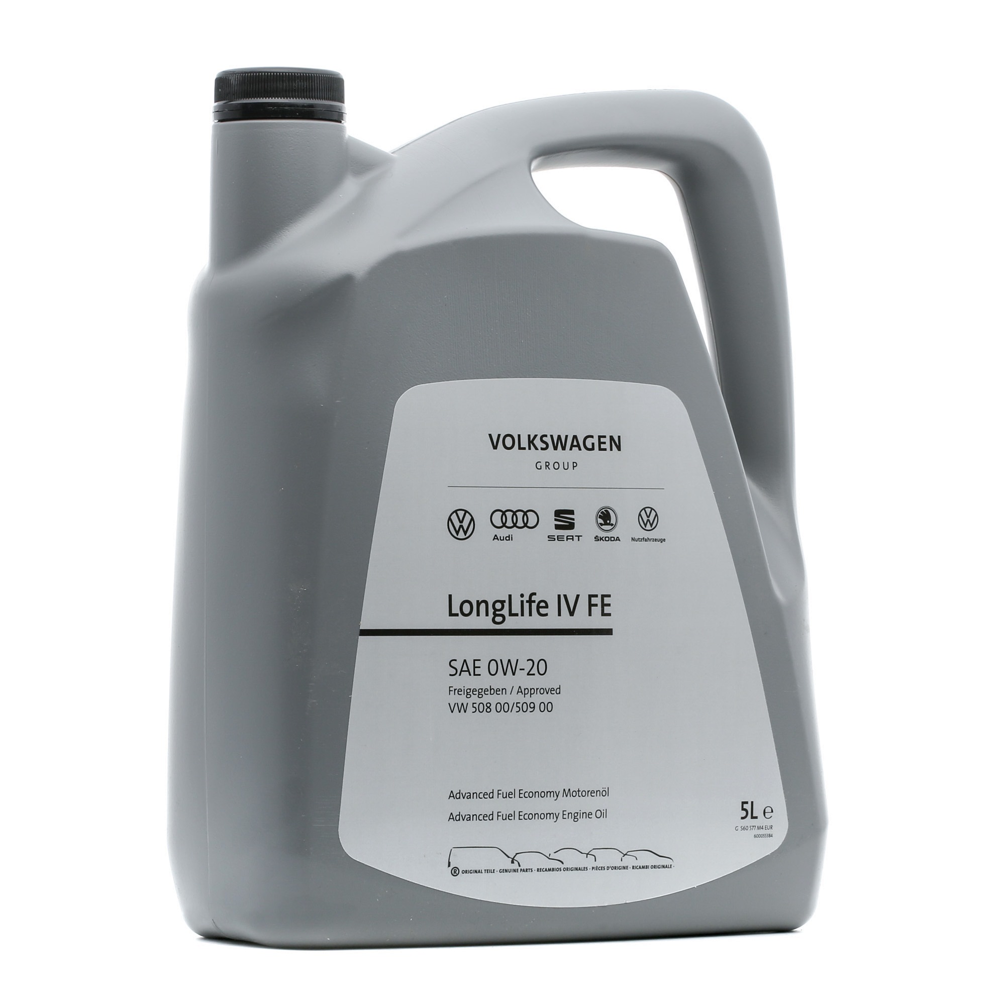 Side view of VAG GS60577M4 Engine oil 0W-20, Capacity: 5l