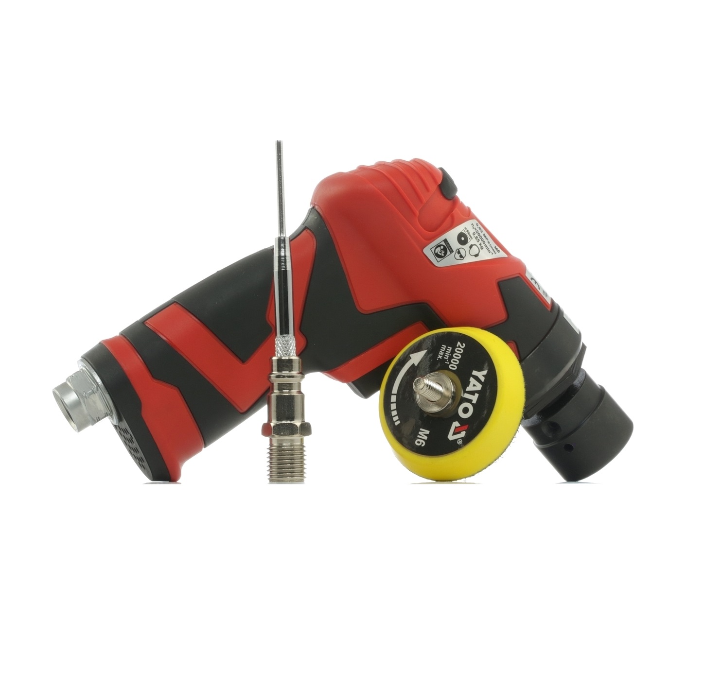 YATO YT-09730 Random Orbit Sander Operating Pressure: 6.3bar, Air Consumption: 113l/min, pneumatic-image-16371235