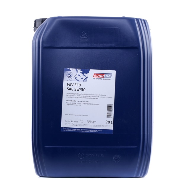 EUROLUB 211020 Olio motore