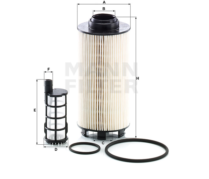 MANN-FILTER PU 8010/1-2 x Degvielas filtrs