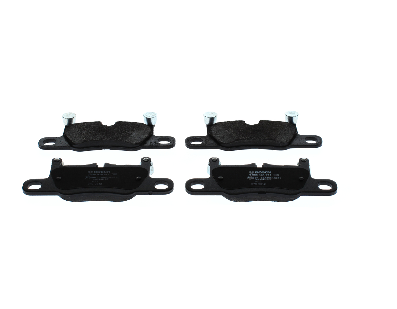 Jarrupalat, levyjarru 0 986 424 971 BOSCH 9Y0 698 451 E AUDI
