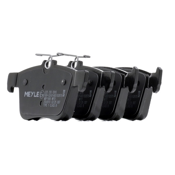 Kit pastiglie freni 025 250 0916 MEYLE 5Q0 698 451 T AUDI