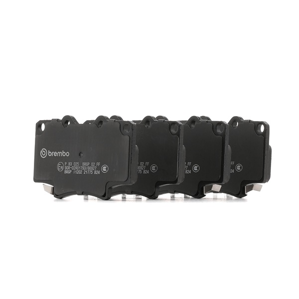Pastilhas de travão P 83 025 BREMBO 04491 60 160 MAZDA