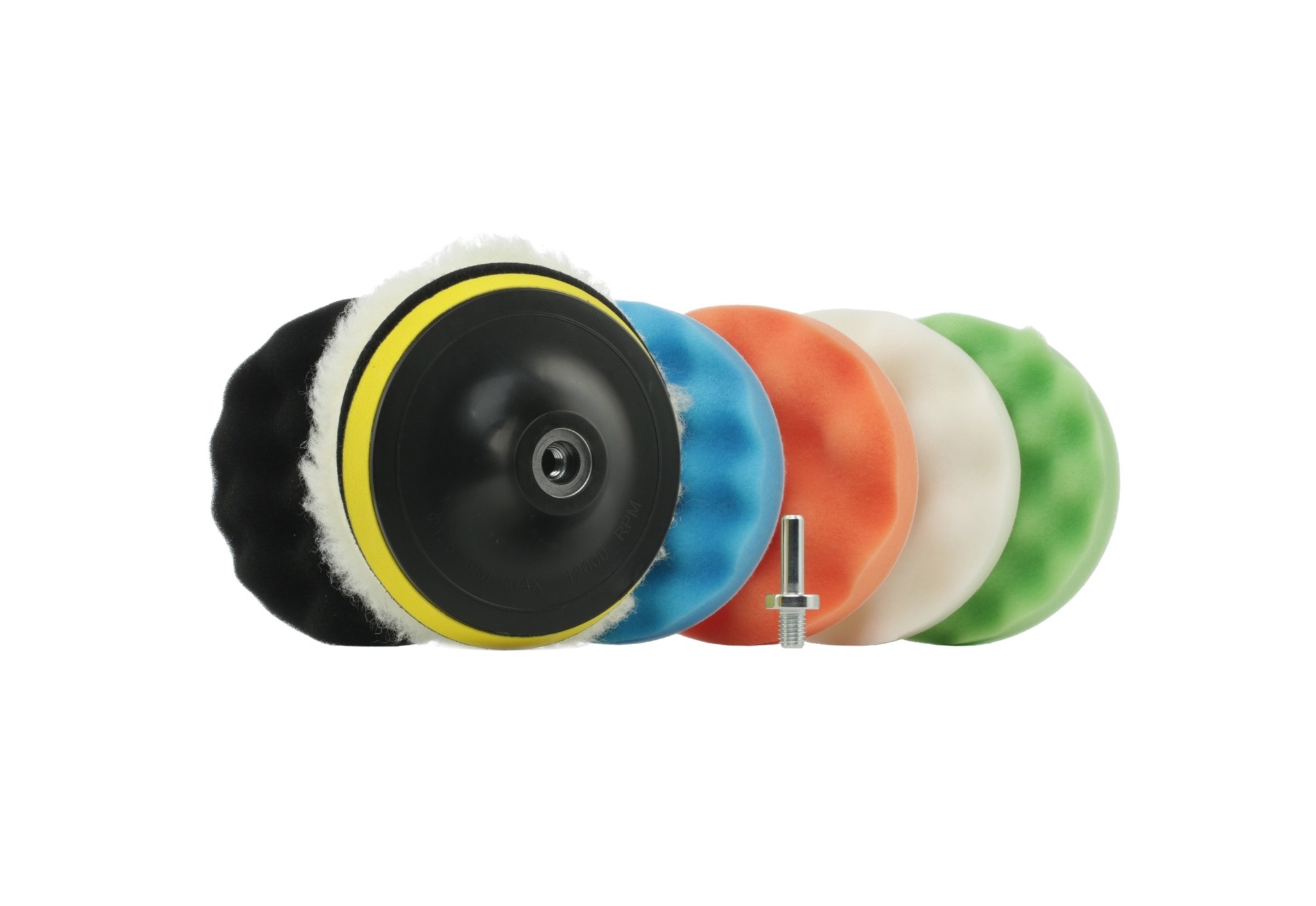 Side view of RIDEX 7437A0002 Attachment Set, polisher
