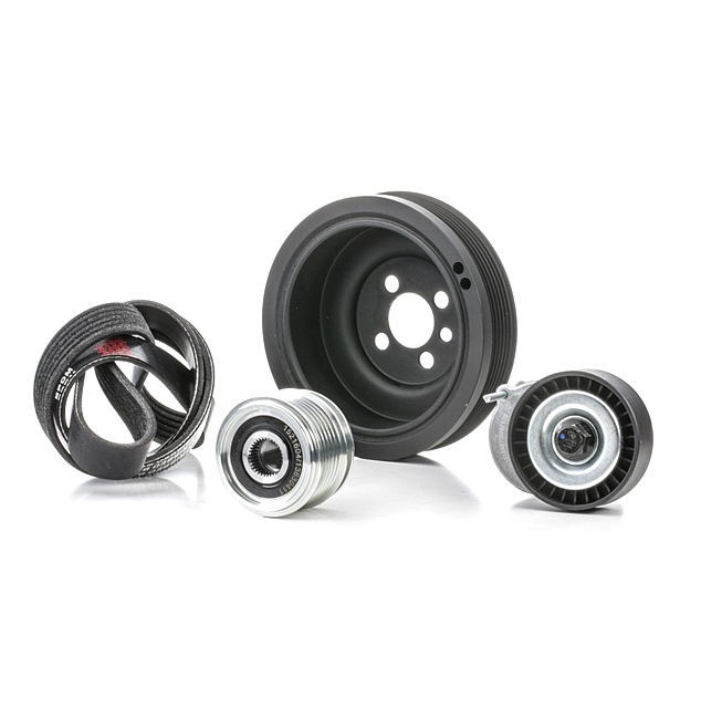 RIDEX 542R0708 Ķīļrievu siksnu komplekts VW Tiguan 5N 2.0 TDI 140 ZS Dīzelis cena