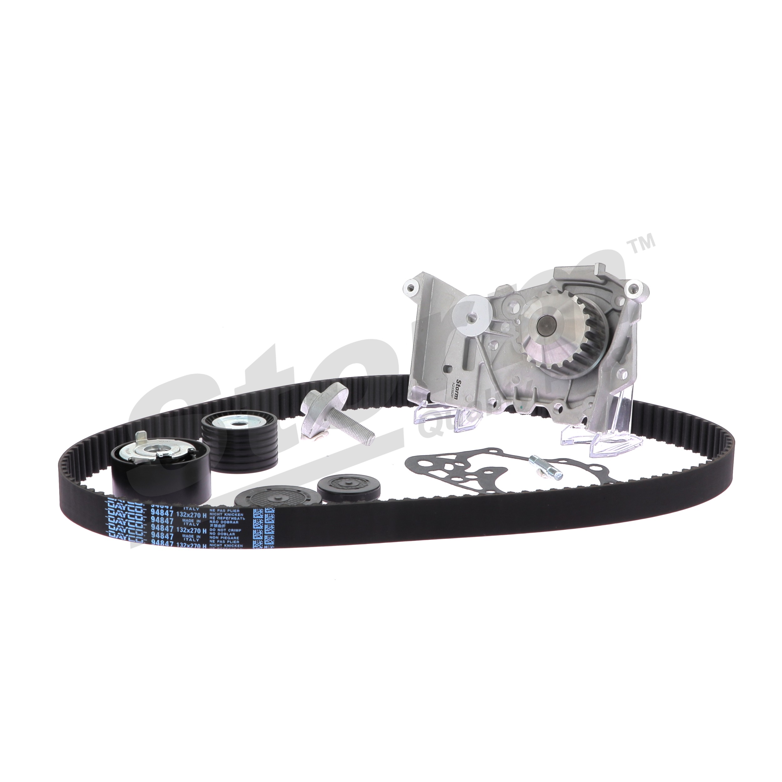 STORM QUALITY PARTS 5550576KP Zahnriemen mit Wasserpumpe für Renault Scénic I JA0/1_, FA0_ 1.6 102 PS 2001 K4M 708 Otto STORM QUALITY PARTS 5550576KP Zahnriemen und Wasserpumpe Renault Scenic 1 1.6 102 PS Benzin Kosten