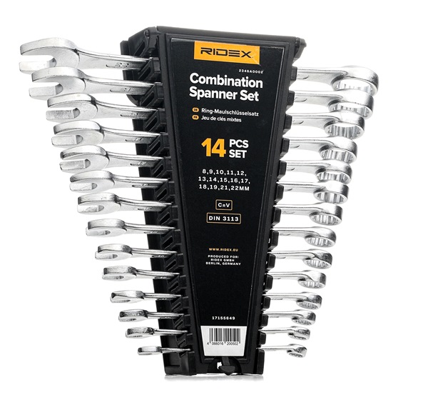 RIDEX 2346A0002 Ring- / Gabelschlüsselsatz
