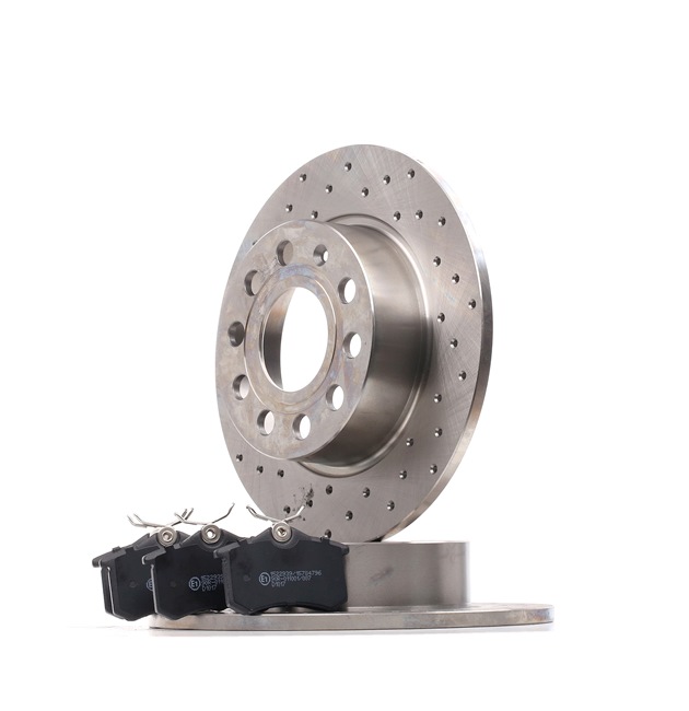 RIDEX 3405B1048 Remschijven en blokken