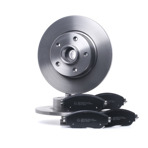 RIDEX 3405B1075 Kit de discos de freno y pastillas