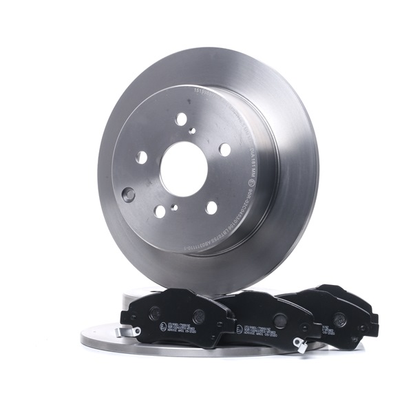 RIDEX 3405B1080 Kit de discos de freno y pastillas