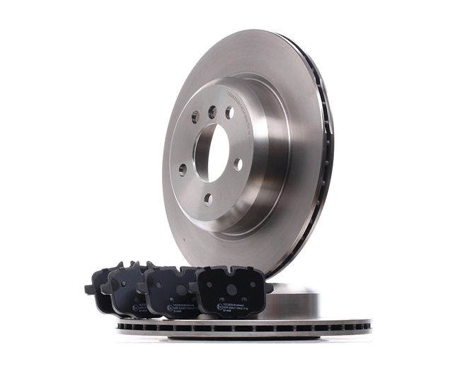 RIDEX 3405B1084 Remschijven en blokken, set BMW F10 530d xDrive 3.0 258 Pk Diesel prijs