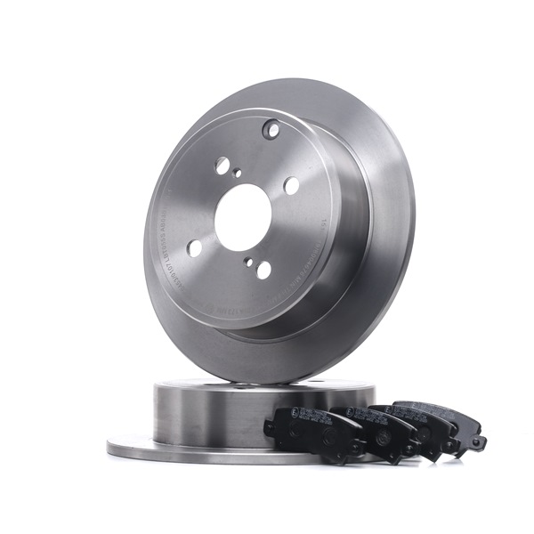 RIDEX 3405B1453 Remschijven en blokken, set Toyota Corolla e12 Station Wagon 1.4 VVT-i (ZZE120_) 97 Pk Benzine prijs