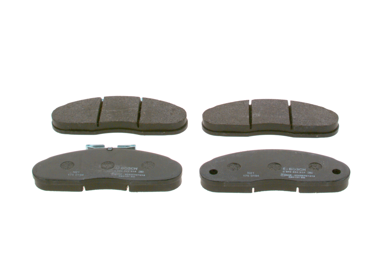 BOSCH 0 986 424 914 prix plaquette de frein Messenger Van / Break arrière et avant