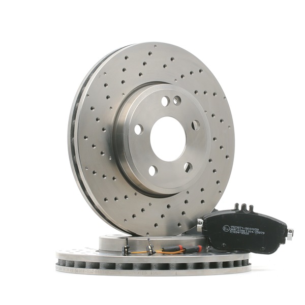 RIDEX 3405B1676 Brake kit W176 A 180 CDI 1.5 (176.012) 109 hp Diesel 2013
