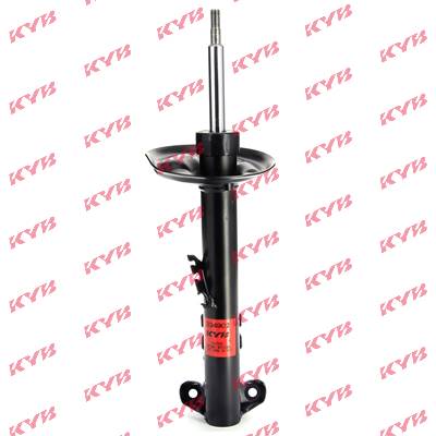 KYB 334902 Tlmič predna naprava vlavo, dvojita trubka, tlak plynu, Tlmič s vnútornou pružinou dorazu, horny cap