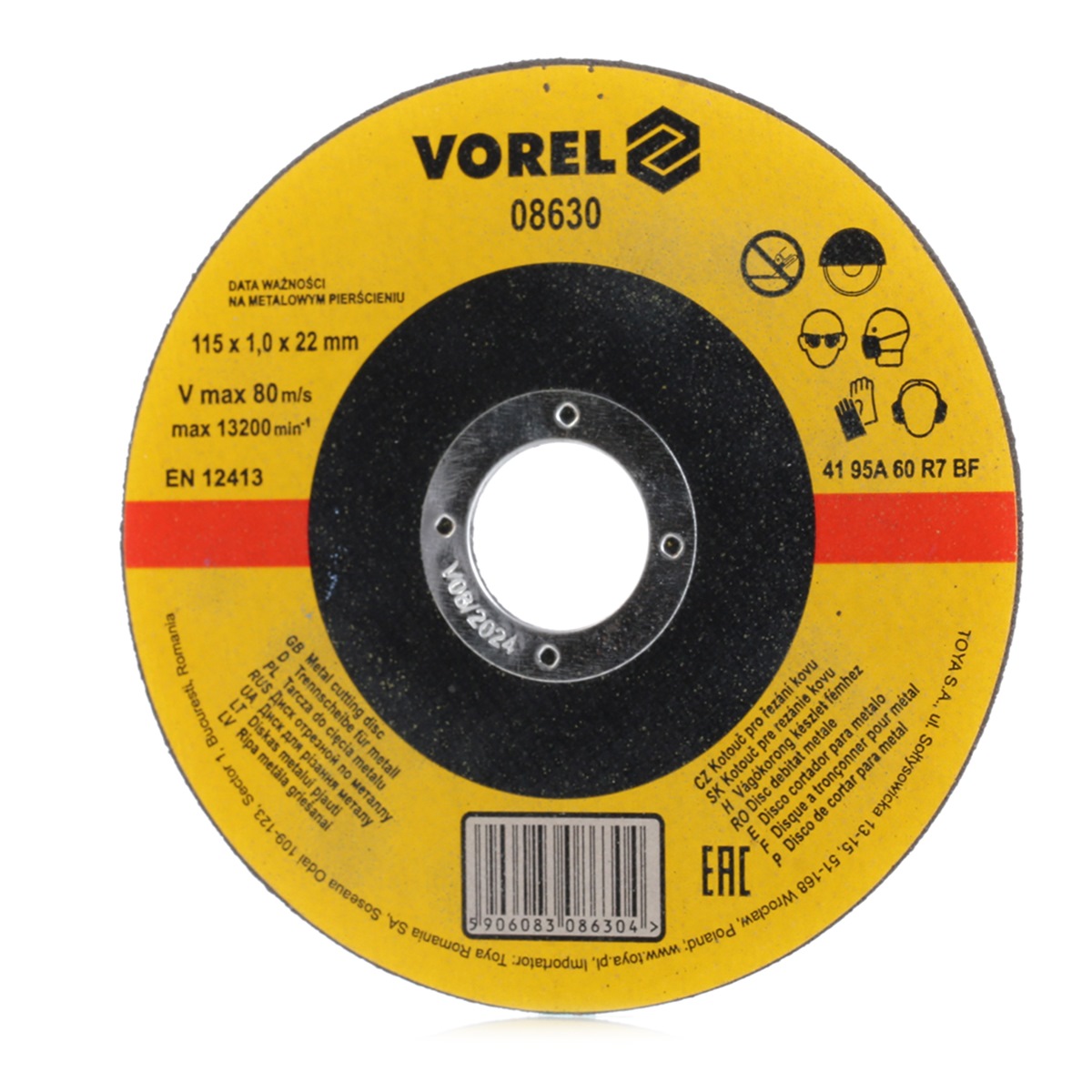 VOREL 08630 Cutting Disc, angle grinder Thickness: 1mm, Ø: 115mm, RPM to: 132001/min-image-18209107