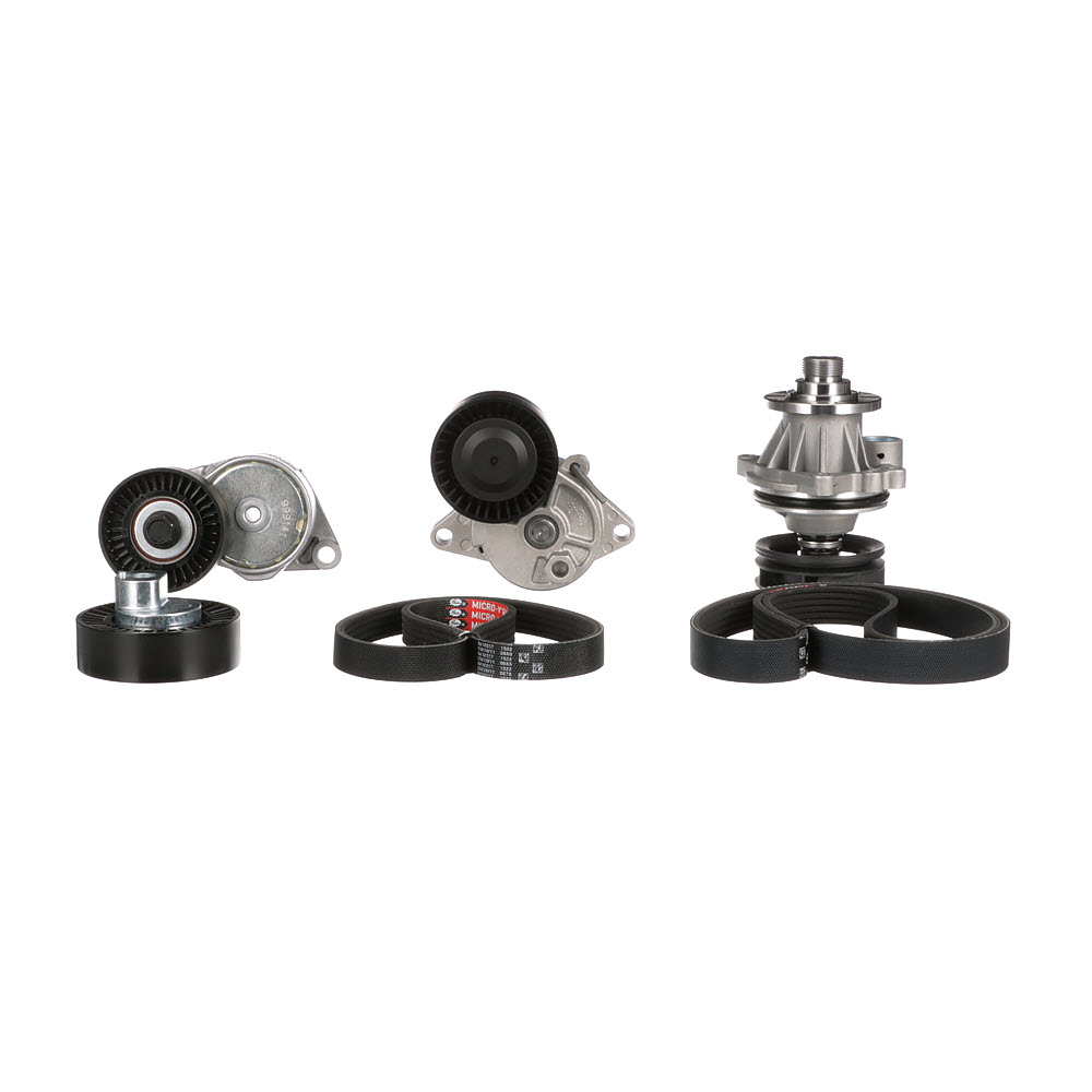 GATES Waterpomp + Multi V-riemset KP26PK1540 GATES KP26PK1540 multiriem BMW 7-serie vervangen kosten