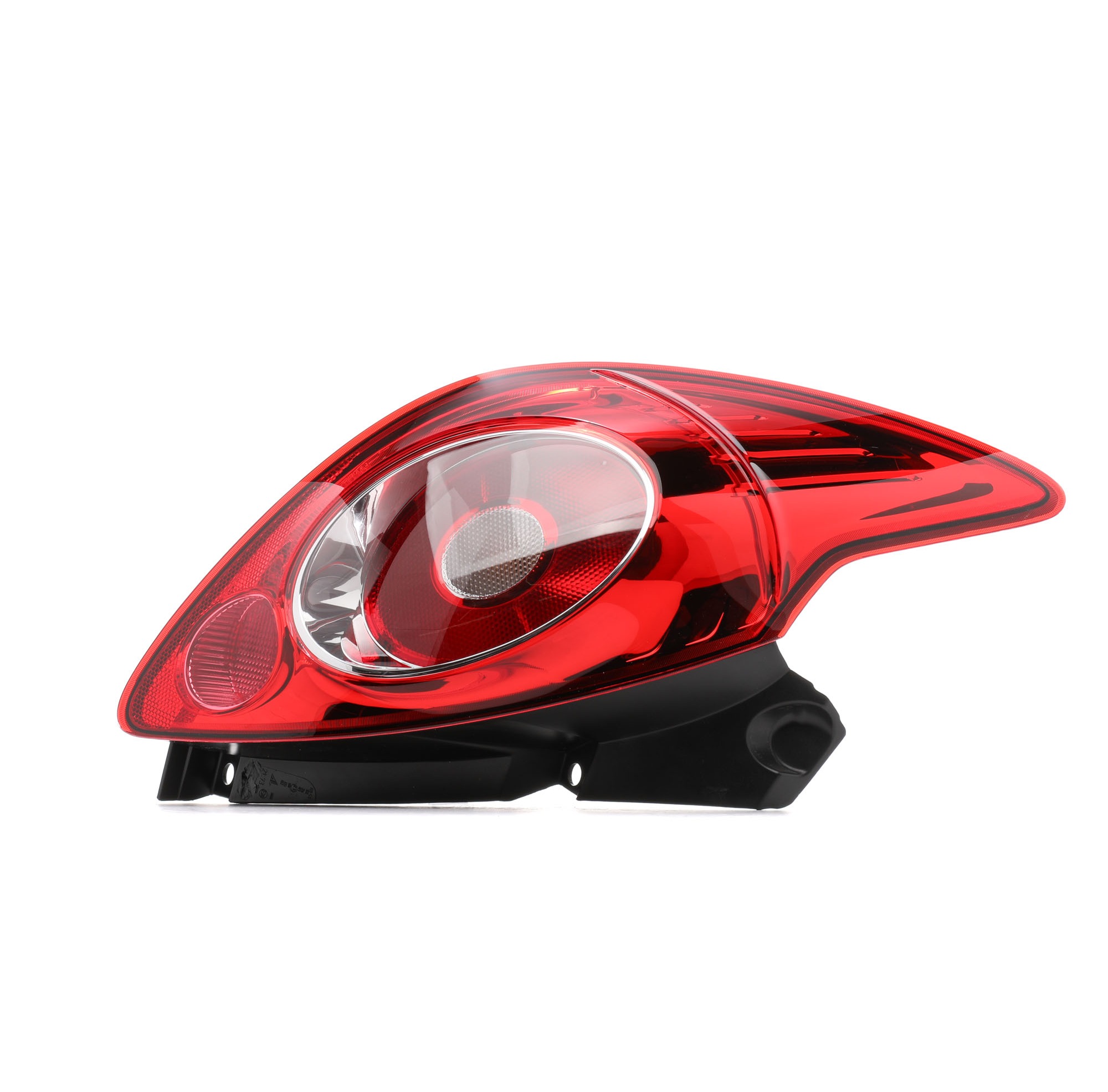 Side view of MAGNETI MARELLI 714021730701 Rear light Left, with bulb holder, P21W