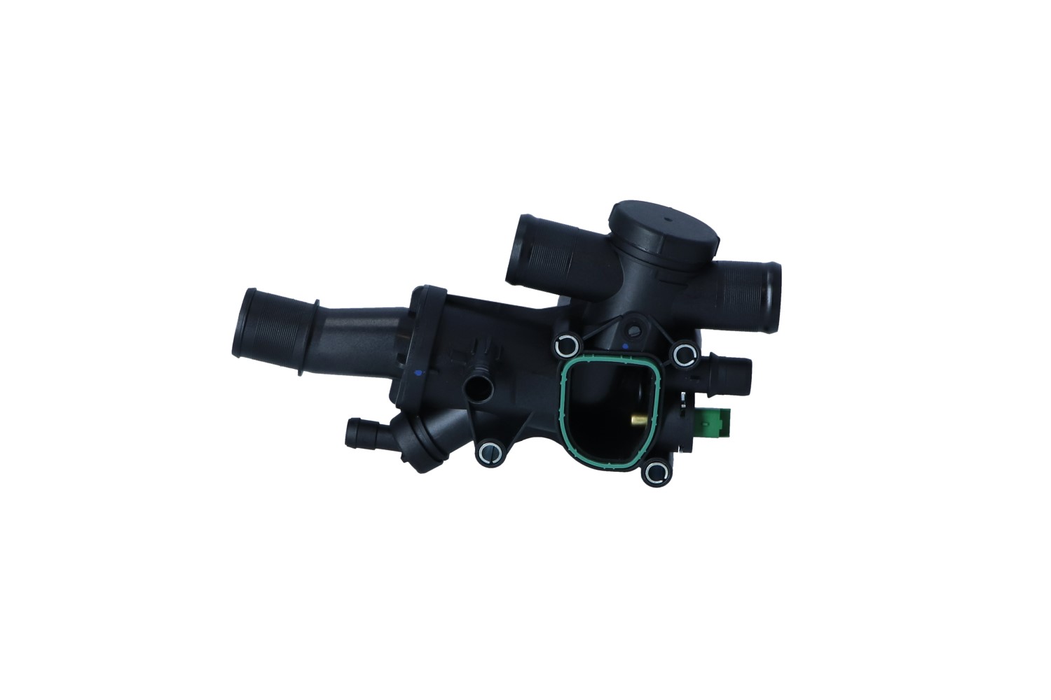 NRF 725281 Kühlwasserthermostat Öffnungstemperatur: 83°C, mit Gehäuse, mit Dichtring