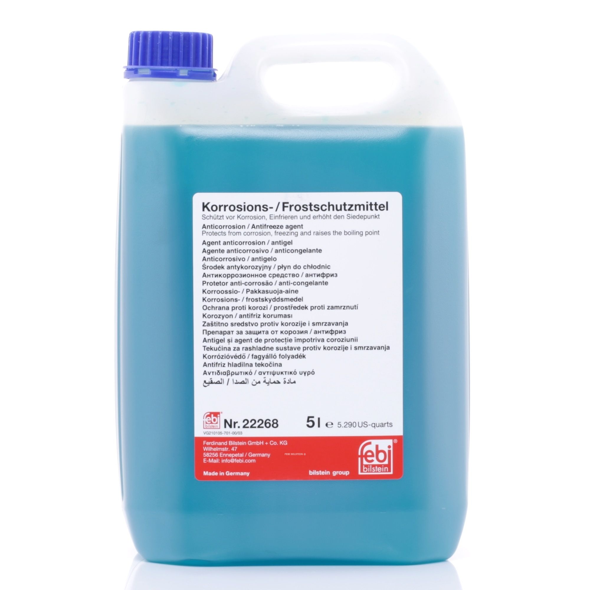FEBI BILSTEIN 22268 Antifreeze VAG TL-774 C, Capacity: 5l, blue-image-1879937