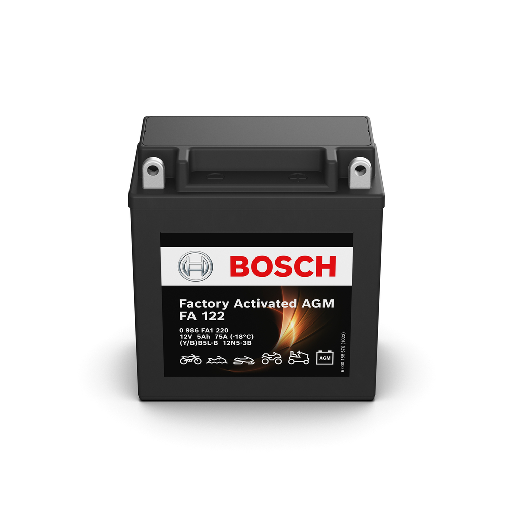 BOSCH 12V 5AH 75A Batteria