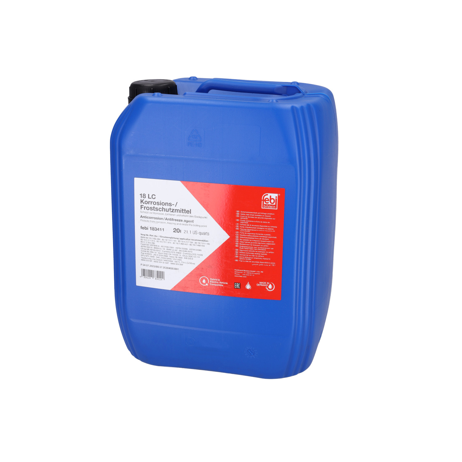 FEBI BILSTEIN 183411 Antifreeze VW TL-774 L, green, Capacity: 20l-image-20476826