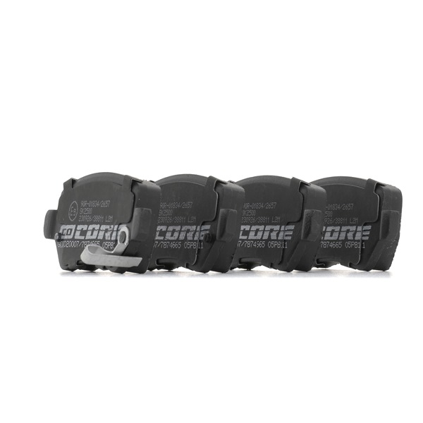 Remblokken GCD020007 goCORE 1605 233 AUDI